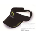 Black Terry Cloth Sweatband Running Visor